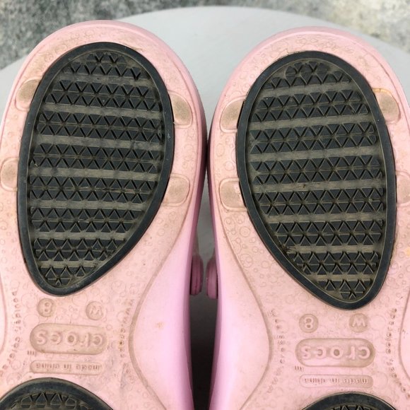 Crocs Women's Size 8 Mercy Work Pink Floral SlipOn Crocs Lock Rubber Clogs - Picture 9 of 11